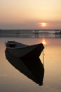 Boat at dawn