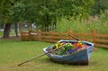 Boat decoration with flowers