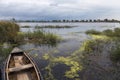 Boat at Delta de l`Ebre Natural Park