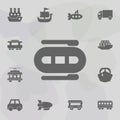 Boat, dinghy, fishing, rafting icon. Simple set of transport icons. One of the collection for websites, web design, mobile app