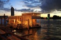 Boat dinner tour at twilight in Bangkok