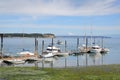 Boat Dock, Coupeville Pier, Washington State Royalty Free Stock Photo