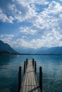 Boat dock Lake Geneva Royalty Free Stock Photo