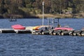 Boat Dock at Lake Murray Park San Diego California Royalty Free Stock Photo