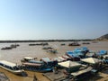Boat dock to Tonle Sap Lake Royalty Free Stock Photo