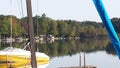 Boat Docked on the Lake Royalty Free Stock Photo