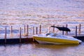 Boat by the docks