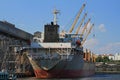 Boat in dockyard - landscape