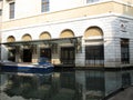 Boat at the doors of the Gran Teatro La Fenice Europe Royalty Free Stock Photo