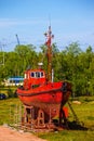 Boat in dry dock Royalty Free Stock Photo