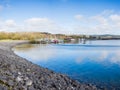 Boat on the edge of Carsington Water