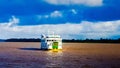 Boat on Essequibo River Royalty Free Stock Photo