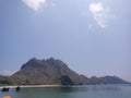 the boat explores a group of islands that lie on the island of komodo in Labuan Bajo Royalty Free Stock Photo