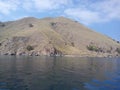 the boat explores a group of islands that lie on the island of komodo in Labuan Bajo Royalty Free Stock Photo