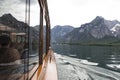 Boat at famous lake KÃÂ¶nigssee in Bavaria, Germany