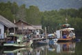 Boat in fishery's village