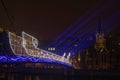 A boat on the footbridge