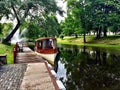 Boat and fountain