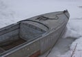 The boat froze