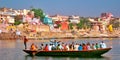 A boat full people at ganga river in Varanasi