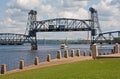 Boat Going Under Lift Bridge