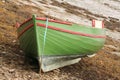 Boat grounded Royalty Free Stock Photo