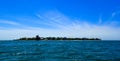 Boat in the Gulf of Mexico off of North Captiva Island Royalty Free Stock Photo