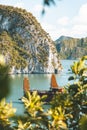 Halong Bay in Vietnam Royalty Free Stock Photo