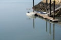 Boat in harbor Royalty Free Stock Photo