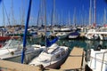 Boat Harbor on the Mediterranean Sea in Herzliya Israel Royalty Free Stock Photo