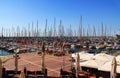 Boat Harbor on the Mediterranean Sea in Herzliya Israel Royalty Free Stock Photo
