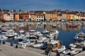 The boat harbour at Rovinj Croatia