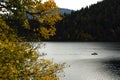 Boat on Hintersteinersee, Wilder Kaiser, Tirol, Austria