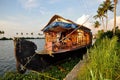 Boat house docked Royalty Free Stock Photo