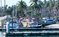 Boat House at Santa Barbara Marina Royalty Free Stock Photo