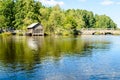 Boat house view