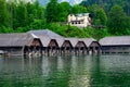 The boat huts at the KÃÂ¶nigssee