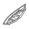 Boat Icon. Doodle Hand Drawn or Outline Icon Style Royalty Free Stock Photo