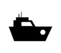 Boat icon illustrated in vector on white background