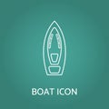 Boat icon. Vector illustration.