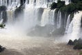 Boat in Iguazu Falls in Argentina Royalty Free Stock Photo