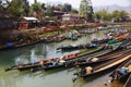 Boat in Inle lake Royalty Free Stock Photo