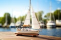 boat insurance policy with a miniature sailboat model