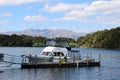 Boat jetty, Pearl Harbour, Manapouri, Southland Royalty Free Stock Photo
