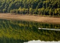 Boat in Kardzhali dam lake