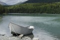 Boat on Kenai River Royalty Free Stock Photo