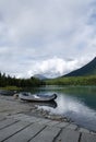 Boat on the Kenai River Royalty Free Stock Photo