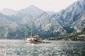 The boat in Kotor bay, Montenegro