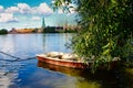 Boat on a lake in Denmark