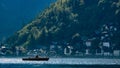 Boat on lake hallstÃÂ¤tter see